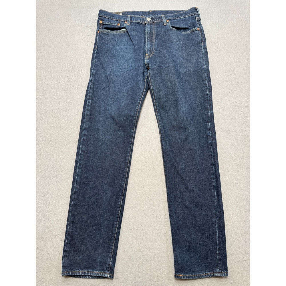 Levi's 502 Jeans Men's 36x34 Blue Dark Wash Regular Tapered Leg Stretch Skater